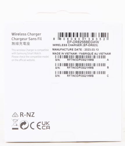 Samsung EP-OR825 Carregador sem fio oficial para Samsung Galaxy Watch & Watch Active2 Preto