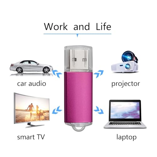 Clés USB 2.0 4 Go rose Yaxiny pack informatique clé usb portable