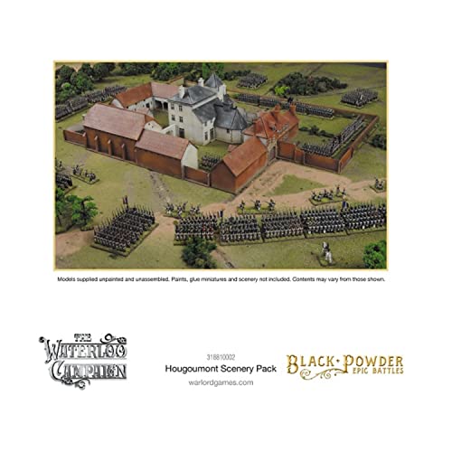 Warlord Black Powder Epic Battles: The Waterloo Campaign Hougoumont Scenery Pack Military Table Top Wargaming Plastic Model Kit 318810002