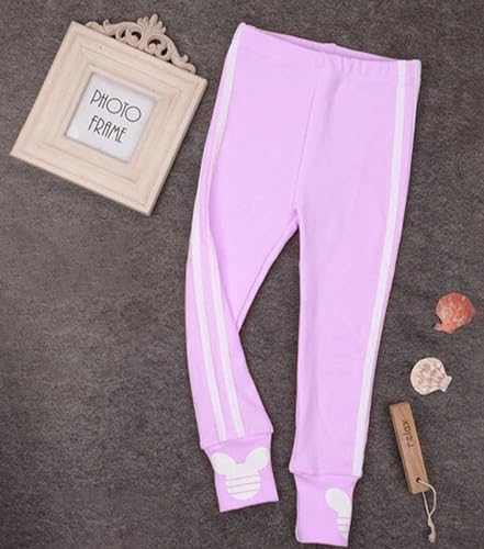 Image of KYDA KIDS Girls Red Label Cotton Lycra Track Pants | Mid Rise Solid Ankle Fit Stretchable Casual & Active Wear for Kids (Pack of 1)