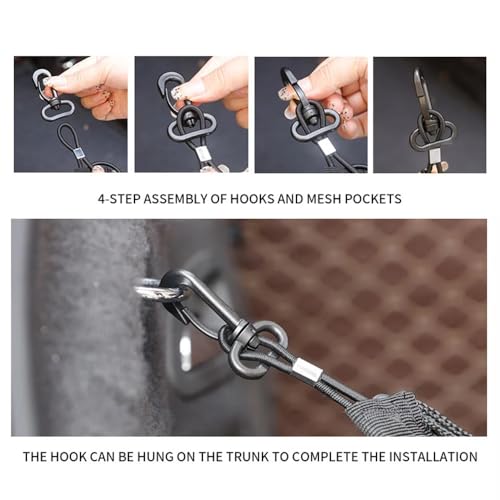Filet de rangement voiture universel extensible avec poche de voyage - 7