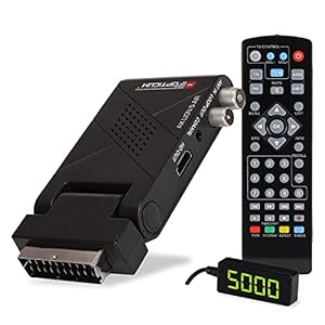 RED OPTICUM AX Lion 5 AIR DVB-T2 H.265 receiver met opnamefunctie, externe infraroodsensor met LED-display, HDMI/SCART, USB 2.0 I 12V voeding, ideaal voor kamperen