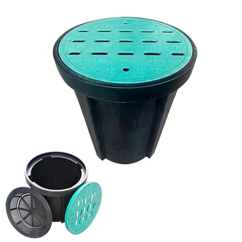 Round Drainage Grate with Collector Basket PE Drain Box for 