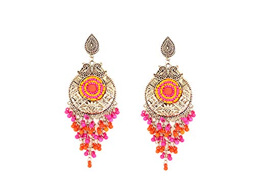 Tara Enterprise Oxidized silver Plated Tibetan Earrings for Women & Girls