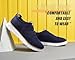 Kundork Men's Casual Dress Shoes Comfort Walking Shoes Mesh Knit Lightweight Breathable Sneakers Dark Blue