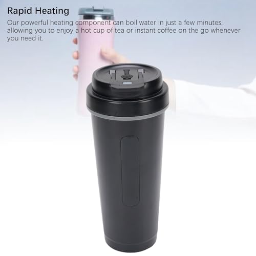 Hervidor eléctrico para auto 12V 24V 500 mL acero inoxidable miniatura 4