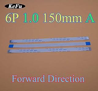 Lysee Mobile Phone Flex Cables - 2-500pcs FFC FPC Flat Flexible Cable 6pin 6p Type A 1.0mm Pitch 6 pin Forward Length 150mm Width 7mm Ribbon Flex Cable - (Color: 500pcs)