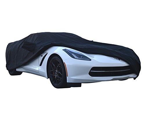 C5 C6 Custom Corvette Car Cover - Breathable, Indoor And Outdoor Automotive Accessories - Dust, Uv Ray, Mist, Vehicle Protection - Full Semi-Custom Fit - Elastic Hem And Bonus Storage Bag (Black) #TOP1