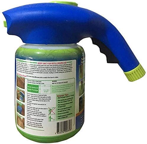 Preisvergleich Produktbild COWINN Grassprühgerät mit leerem Rasensystem, Hydr-Mousse-Flüssigkeitsspray, Hydro-Saatgutsystem für den Haushalt, Grasbewässerungssprühgeräte für die Pflege von Hausgartenpflanzen1 Stck