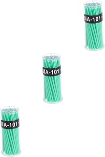 FOMIYES 300 Peças Aplicadores De Maquiagem Descartáveis Cotonetes Descartáveis Microblading Aplicador Bastão Micro Aplicador Escova Cotonetes Para Maquiagem Cílios Cotonetes Cuidados