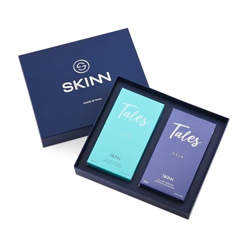 Image of Skinn By Titan Tales Oslo & Rio Eau De Parfum Gift Set for Men | Long‑Lasting Fragrances | 2 x 100 ml