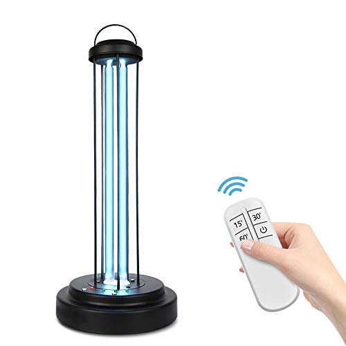 38W 110V Ultraviolet Disinfect Lamp UV-C + Ozone Mobile Room Steriliser UV Cleaning