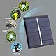 4pcs 3V 168 mA Silizium Solarpanel, 54x54mm/2,1 x 22.1in Solarzni -Solarzellen Solar DIY -System Kits Notladegerät Tragbare Stromversorgung