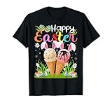 Ice Cream Lover Egg Hunting Funny Ice Cream Happy Easter T-Shirt for Men Women Kids