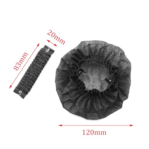 ZYAMY 100PCS Tapones para Auriculares Desechables Higiénicos de Tela No Tejida Protectores Elásticos para Almohadillas de 8 cm Especial para Cafés de Internet, Bibliotecas, Hospitales, Hoteles miniatura 2