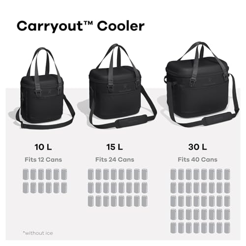 Image of Hydro Flask Carryout Cooler - Insulated Portable Soft Cooler - 15 L Capacity in Shale Gray