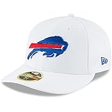 New Era Men's White Buffalo Bills Historic Logo Omaha Low Profile 59FIFTY Fitted Hat