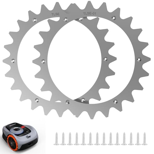 TRUSTLIONTEK Dispositivo de tracción para robot cortacésped Picos de dientes de rueda compatible con robots segway Navimow - i105 - i108E, tamaño de la rueda 257 mm.