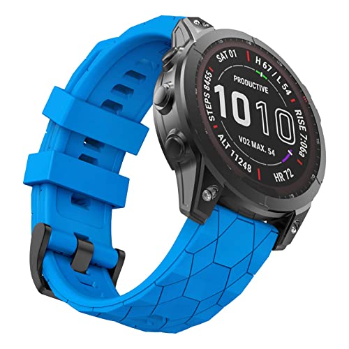 MYSNBKN Fenix 7X Strap 26mm Silicone bands for Garmin Fenix 7X/Fenix 6X/Fenix 6X Pro/Fenix 5X/Fenix 5X Plus/Fenix 3/Fenix 3 HR(Quick Fit)