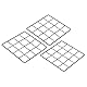 PATIKIL 8x8 Draht Gitter Platte, 3 Pack Wand Gitter dekorative Platten Brett Foto Bilder Anzeige Dekor hängender Organisator für Haus Büro, schwarz