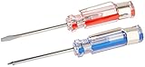 SE 1003SD 2-Pieces Pocket Screwdriver Set with Clip, Phillip, Slotted 3.5mm