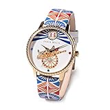 loewe opta bella luxus 3711 w  Isola Bella Armbanduhr aus Stahl, Leder und Zirkonia 4000009