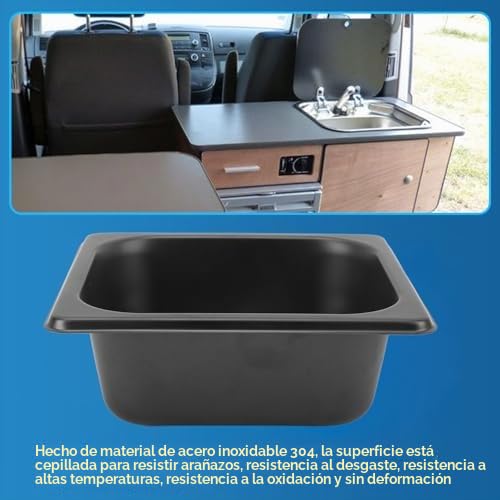 Fregadero de cocina con desagüe de 1,6 pulgadas Asixxsix multiusos 3
