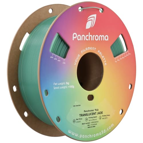 Image of Polymaker Panchroma Translucent PLA Filament 1.75mm, 1kg, Jade | Neatly Wound, Semi Transparent PLA, Easy Print & Smooth Feeding, Compatible with Bambu Lab & Most 3D Printers