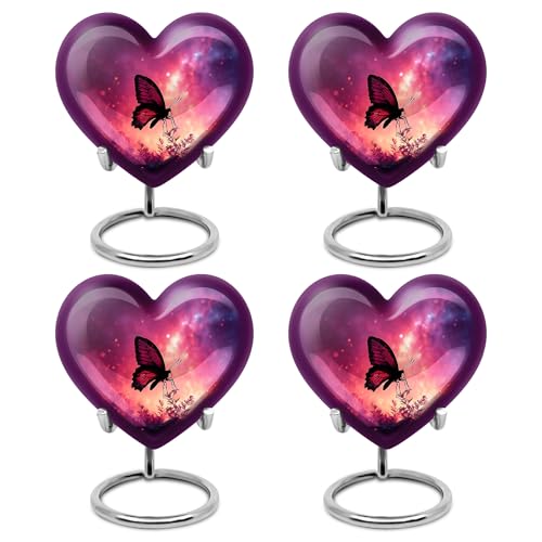 Image of Butterfly Urn Little Cremation Urn for Ashes Adult Male 3 Inch 4 Qty | Memorial Funeral Urns Cremation Urns for Men & Women