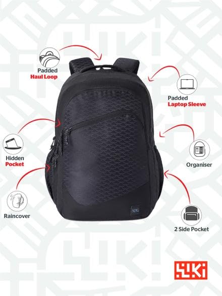 Image of Wildcraft Wiki Quest 43 Backpack For Boys & Girls | 43 Ltr with Laptop Sleeve, Rain Cover, and 3 Compartments with Padded Shoulders |Best for Books,Stationery,Lunch Box & Essentials