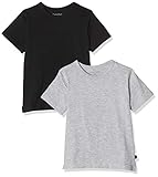 Hochwertiges Kinder Jungen Kurzarm T-Shirt im 2er Pack, Als Basis Kleidungsstück oder alltäglich in Schule oder auf dem Spielplatz