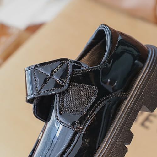 Toddler Kids Platform Loafer Girls Dress Chunky Loafers Boys Leather Flats Round Toe School Uniform Slip On Shoes4