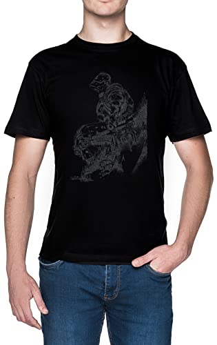 Gigante De Hierro Negro Hombre Camiseta Black Men's T-Shirt tee