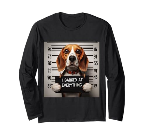 I Barked at Everything Beagle Uomini Donne Bambini Ragazzi Ragazze Cane Maglia a Manica