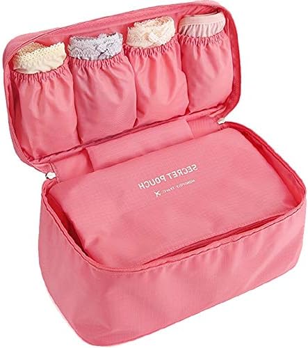 SVk Dream Travel Women's Storage Bag for Underwear Clothes Lingerie Cosmetic Pouch Suitcase Case Underwear Tote Bra Case Bra Organizer Multi Color
