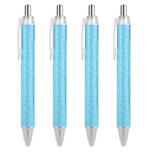Stylos à bille rétractables NurseTheme 0.5mm encre noire pour le quotidien