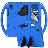 Eabhulie Kinder Hülle für Samsung Galaxy Tab S6 Lite 10.4 Zoll 2022/2020 (SM-P610/P613/P615/P619), Eva Leichte Stoßfeste Fallschutz Faltbarem Ständer, Kids Griff Schutzhülle Blau