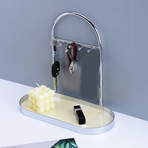 Porte-clés élégant en métal pour décorations d'intérieur contemporaines et style de mode