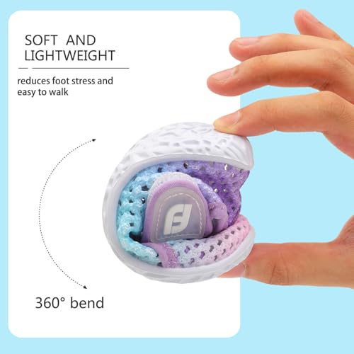 Baby Water Shoes Barefoot Aqua Swim Shoes for Beach Toddler Sandals First Walking Shoe Indoor Outdoor Activity Mesh GrBluePinkPurple 0-6 Months Infant