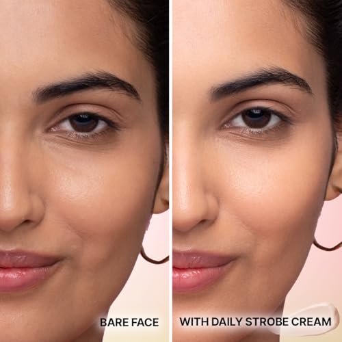 Image of Sotrue Daily Strobe Cream SPF 50 for Radiant Glowing Skin | Illuminating Face Moisturizer + Highlighter + Sunscreen | Hydrating Dewy Base with 3D Glow | All Skin Types