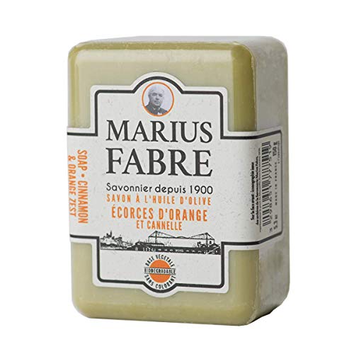 Savonnette 250 g con Aceite de oliva, écorces de naranja y canela. Marius Fabre desde 1900 a base de jabón de Marsella Cover
