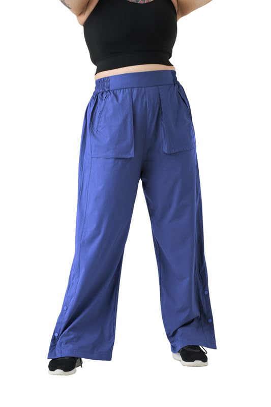 spirit animal Parachute Pants for Women | High Waist Pants | Super Lightweight, Breathable & Quick Dry | Easy Stretch and Side Slit | Adjustable Pants | Ideal for Hiking, Dancing, Travelling-picture-23
