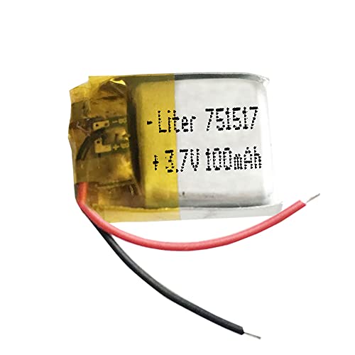 Batteria 751517 LiPo 3.7V 100mAh 0.37Wh 1S 5C