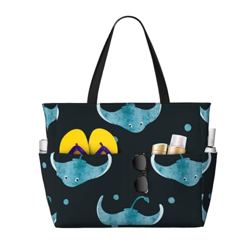 Grand sac fourre-tout pastenague haut de gamme pour femme moderne