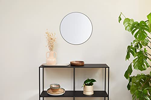 LIFA LIVING Ronde spiegel, Zwarte wandspiegel, Minimalistische en luxe spiegel, Slaapkamer, Woonkamer, Hal of Badkamer… - Image 8