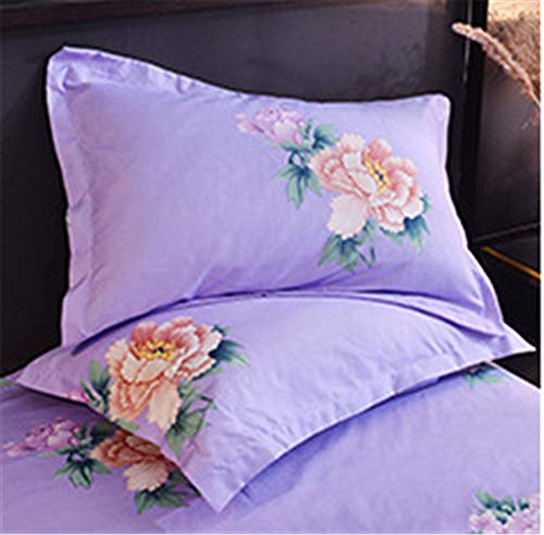 Draps doux et durables en coutil de coton respirant 4 pièces