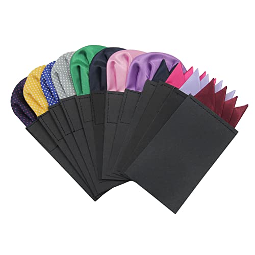 Mantieqingway Prefolded Pocket Squares for Men