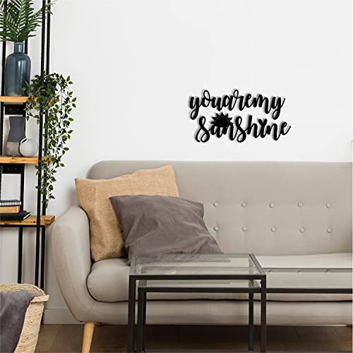 Image of eCraftIndia You Are My Sunshine Wooden Wall Decor for Living Room Bedroom| Home Wall Decor Items| Wall Art for Home Decor Valentine Gift for Girlfriend Boyfriend Husband Wife Her| Valentine Decoration