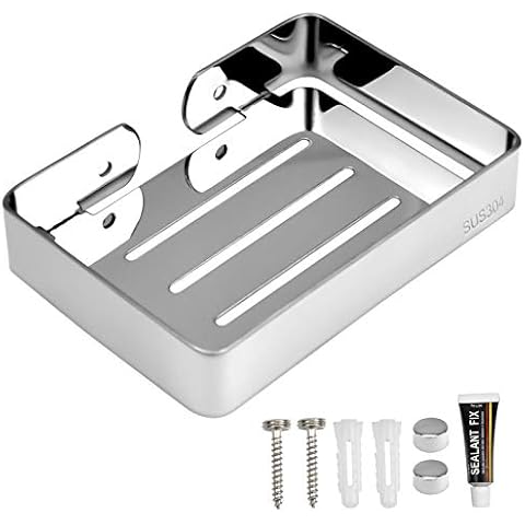 Chstarina - Jabonera de Pared SUS304 Acero Inoxidable Cover