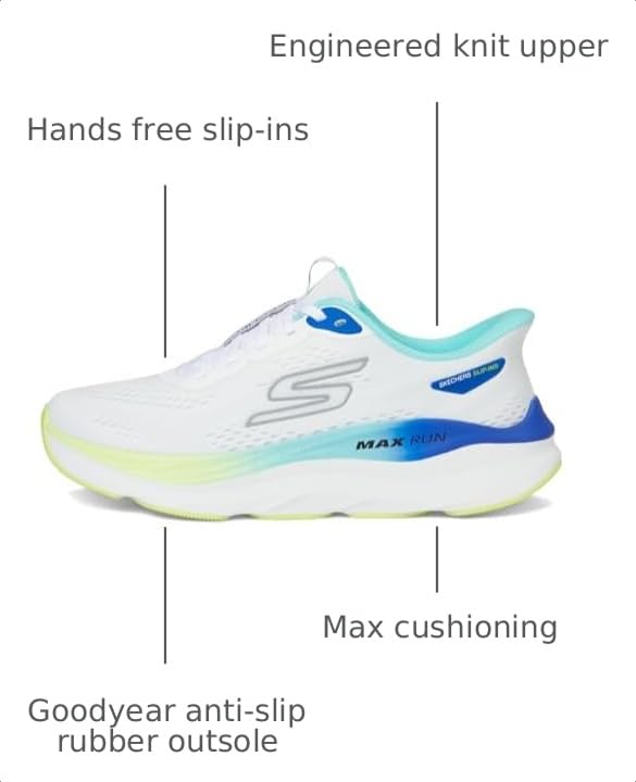 Image of Skechers Womens Max Run Hands Free Slip-ins
